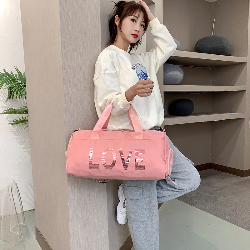 2021新款大容量网红旅行包时尚潮流干湿分离运动健身包出差行李包