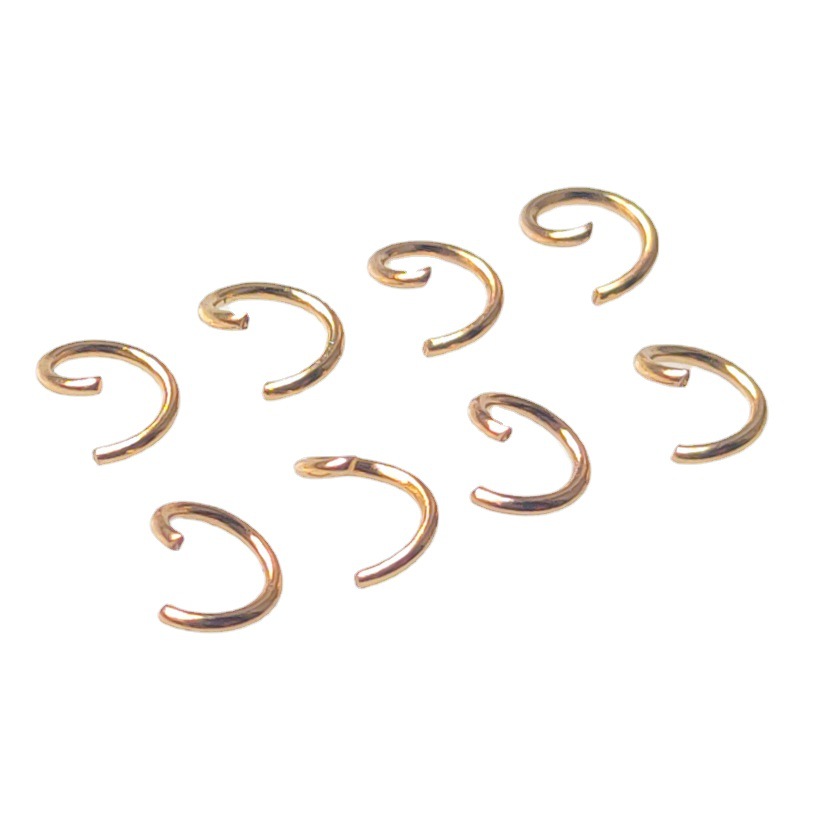 Open Loop O-Shaped Single Loop Electroplated Open Loop Diy Jewelry Accessories Connecting Closed Wire Iron Ring Lobster Buckle Accessories Item Picture