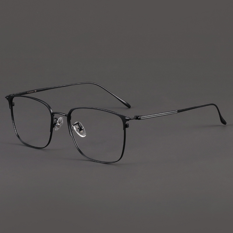 超轻纯钛近视眼镜框男防蓝光复古平光眼镜女丹阳眼镜架批发 89093详情图3