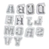 diy capital letter candlestick molds, scented candle holders, gypsum ornaments, silicone molds, wholesale handicrafts ornaments, ornaments, European-style resin ornaments Item Picture