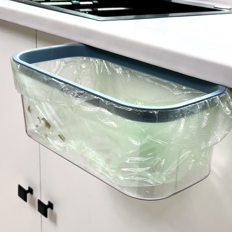 厨房垃圾桶挂式家用轻奢透明橱柜门悬挂可台面厨余垃圾专用收纳桶详情图2