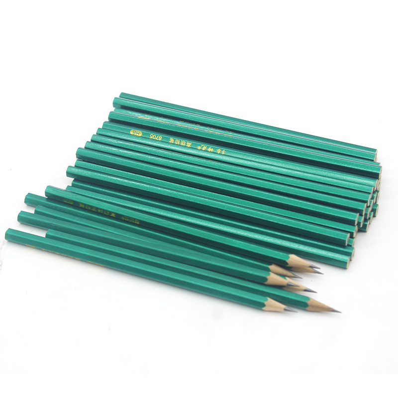 铅笔批发小学生文具2b六角绿杆铅笔写字笔绘图笔考试涂卡笔hb铅笔图