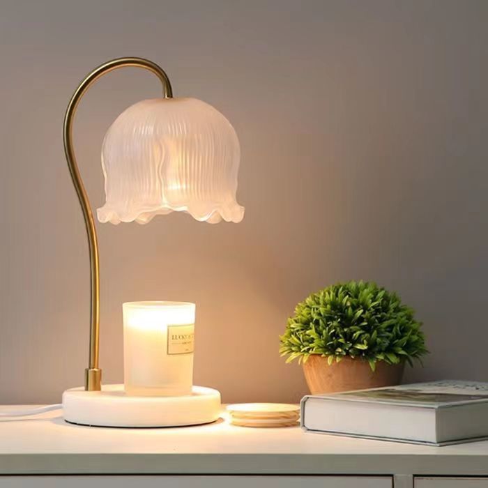 led scented wax lamp, marble timed dimming table lamp, bedroom retro bedside lamp, European-style scented night light Application Scenario