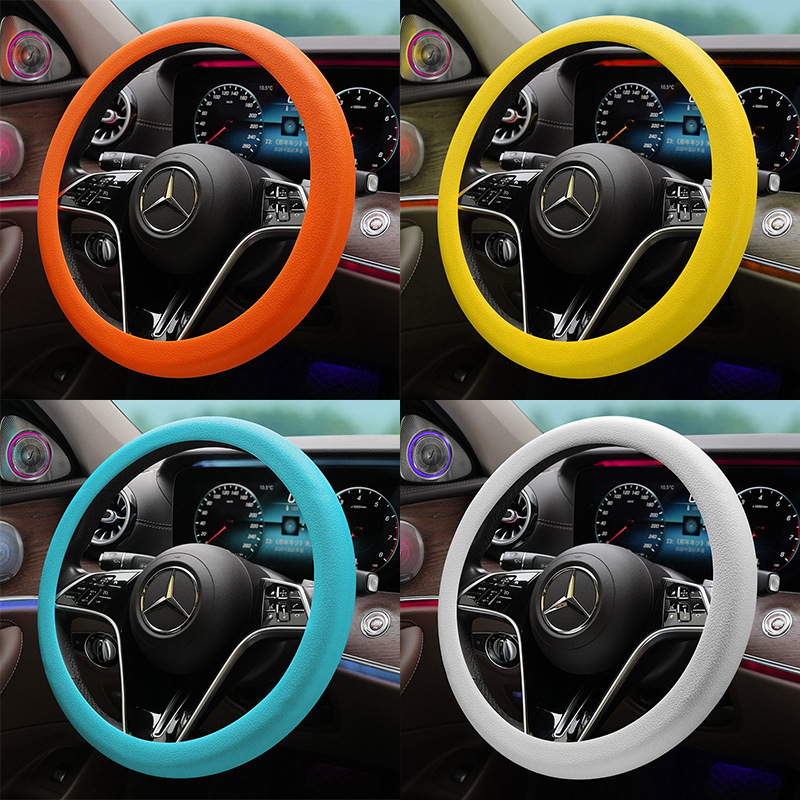 四季通用型硅胶方向盘套超薄轻薄吸汗硅胶套车用防滑耐磨方向盘套