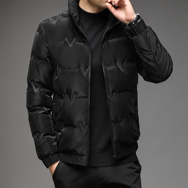 男士羽绒服实物图