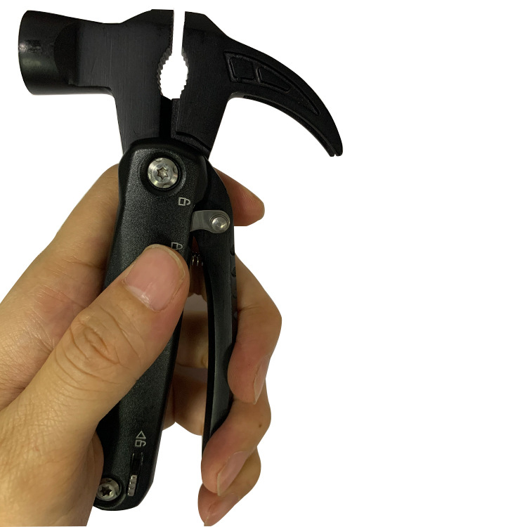 Multi-purpose claw hammer Gift hammer Stainless steel multi-purpose claw hammer Outdoor hammer pliers blackened small claw rescue hammer Application Scenario