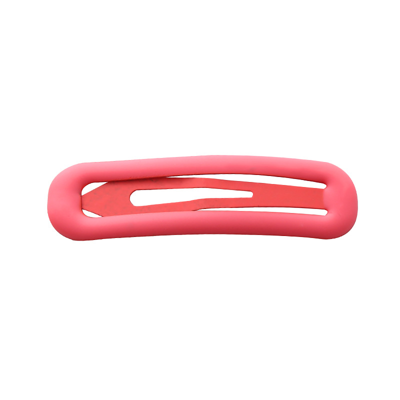 ins viento candy color scrub mate simple BB clip de borde clip de flequilla clip de pelo maquillaje clip de pelo sin marcas accesorios de pelo Item Picture