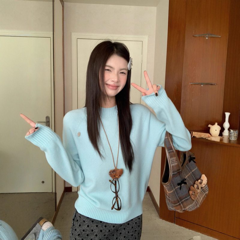 羊毛毛衣女/女装毛衫妈妈装/毛衣/高领羊毛衫女/毛衣女羊毛产品图