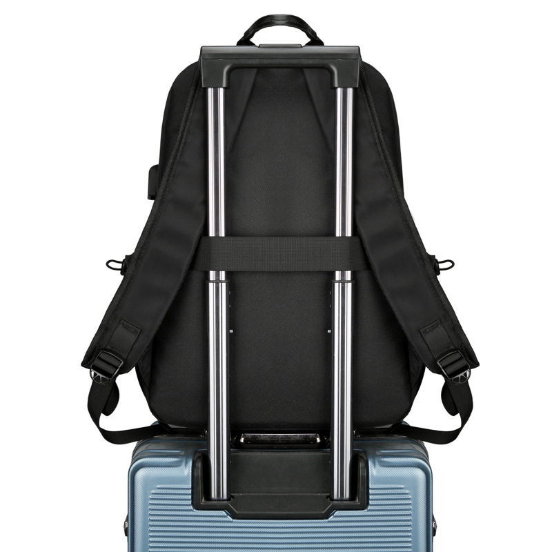 Wholesale of new cross-border large-capacity business bags, men's and women's leisure travel backpacks, wear-resistant and breathable commuting computer bags Specification image