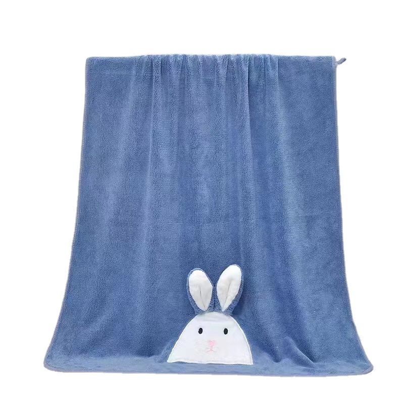 Sweet Coral Velvet Towel Cute Absorbent Bath Towel Than Pure Cotton Soft Student Home Adult Dormitory Set New Product Item Picture