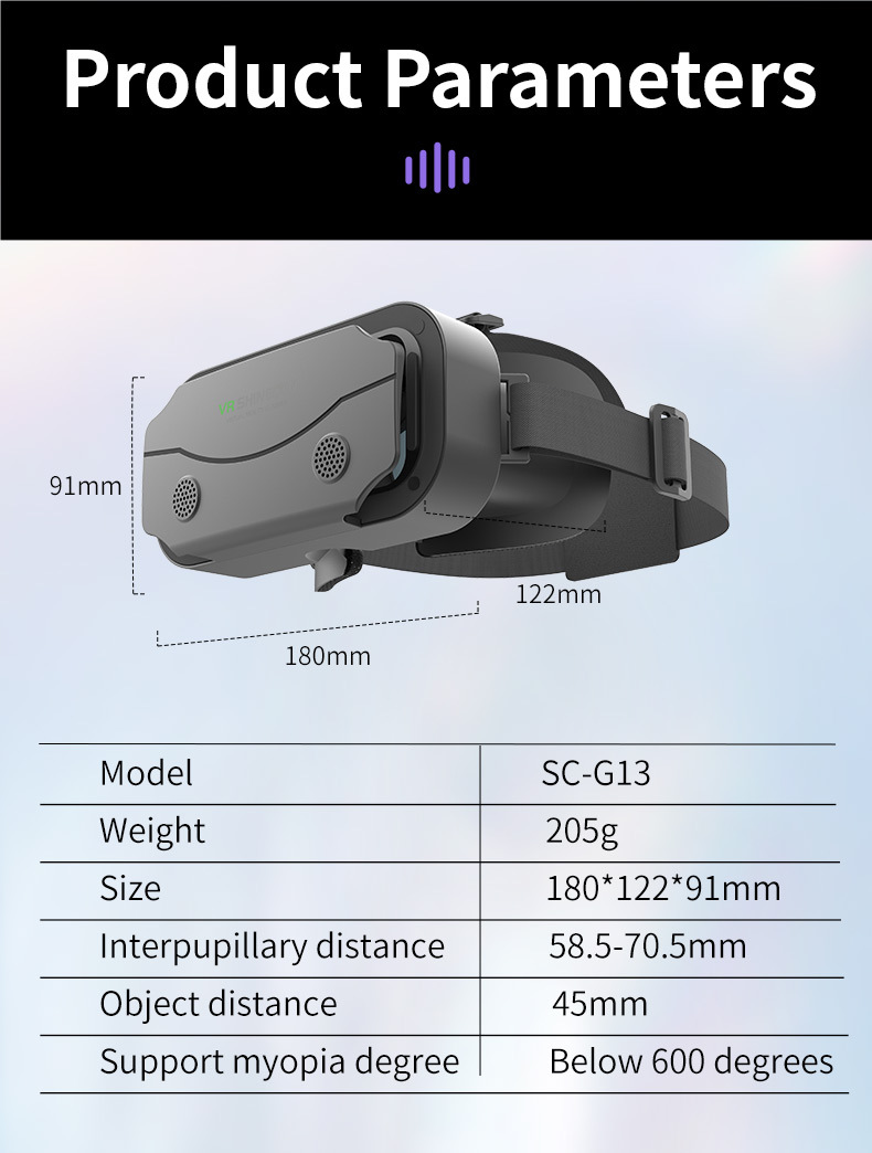 VRSHINECON千幻魔镜虚拟现实vr眼镜 手机电影游戏3d数码眼镜vr pic 30