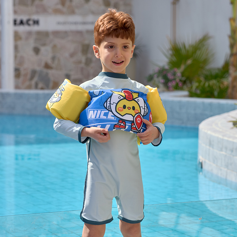 24 New Baby Buoyancy Vest Cartoon Print Non-Inflatable Buoyancy Suit Dinosaur Robot Swimming Life Jacket Application Scenario
