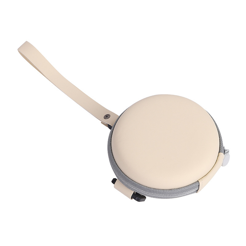 2025折叠眼镜盒时尚眼镜盒新款折叠墨镜包便携首饰拉链盒圆盒