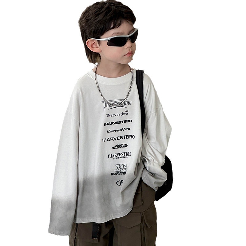 男童夏装/男童体恤/T恤/短袖尾货清仓/女学生上衣白底实物图