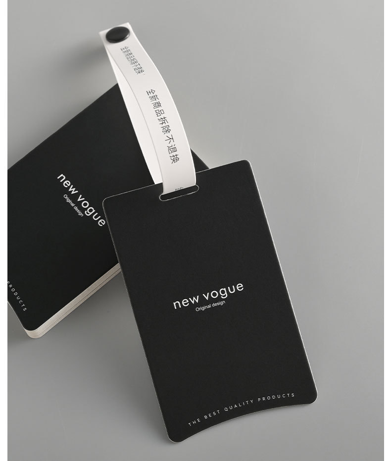 简约新款高级防拆扣挂牌定制服装吊牌LOGO男女装定做衣服标签现货详情15