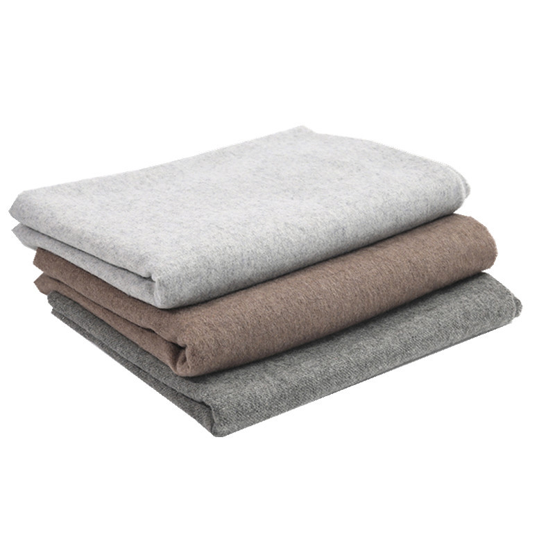 Solid Color Cashmere Scarf Women's Winter Warm Thick Autumn And Winter Fringed Grey Shawl Men's Wool Scarf Wholesale Item Picture