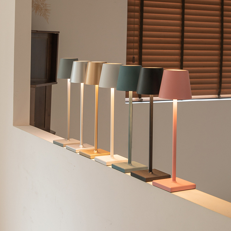 Hot cross-border LED bar lamp Restaurant hotel bedside table lamp USB wireless charging indoor atmosphere night light