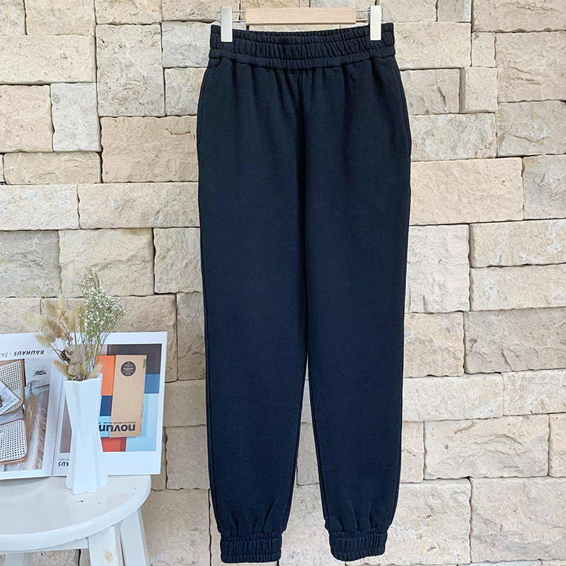 Spring windproof, warm and stylish casual pants for both boys and girls, student trend ins casual monster tight-fitting long pants Specification image