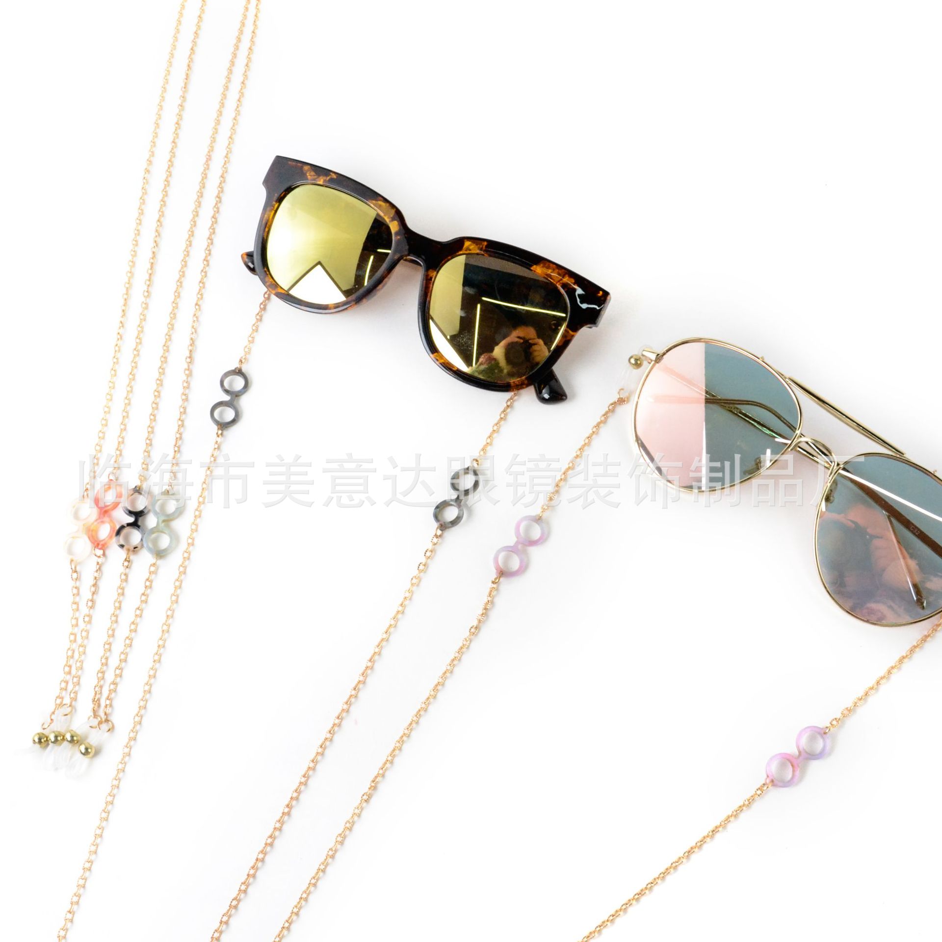 Metal sheet eyeglass chain, sunglasses, anti-loss eyeglass rope