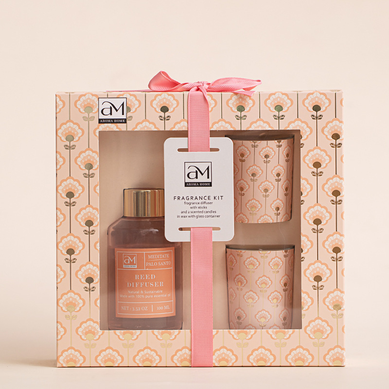 无火香薰伴手礼盒精油藤条散香清新空气室内酒店家用香氛摆件批发