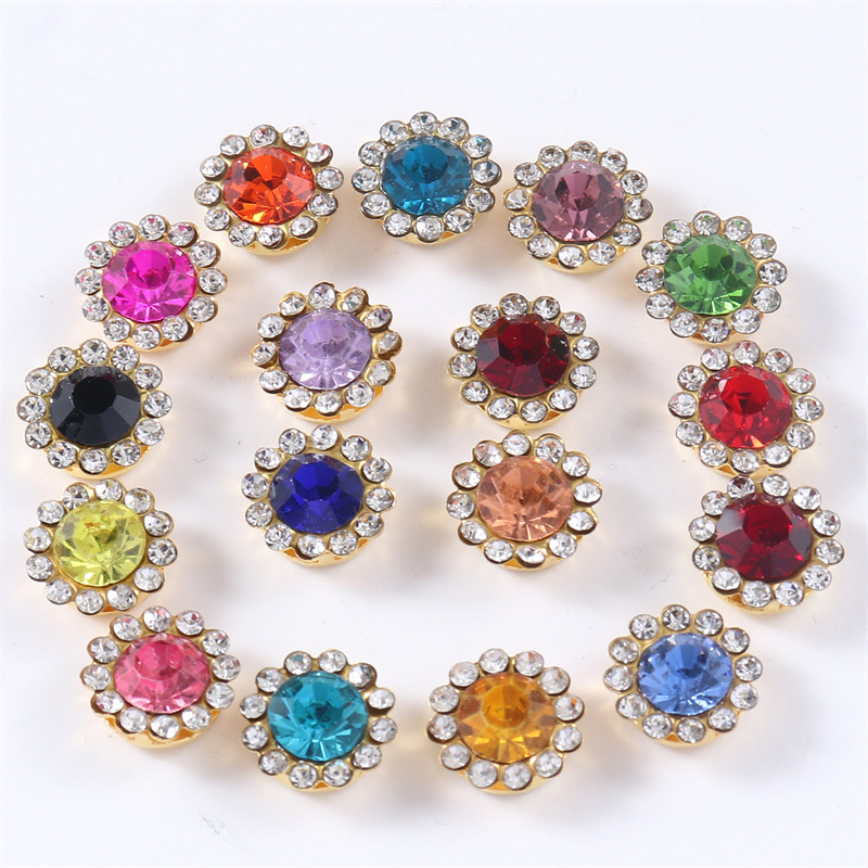 平底玻璃钻/水钻/水钻尖底/装饰袖扣/手缝钻水晶细节图