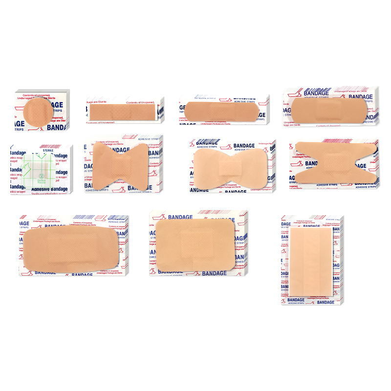 Cross-Border Foreign Trade English Pe Hemostatic Patch Skin Elastic Waterproof Band-Aid Large Breathable Elastic Band-Aid Item Picture