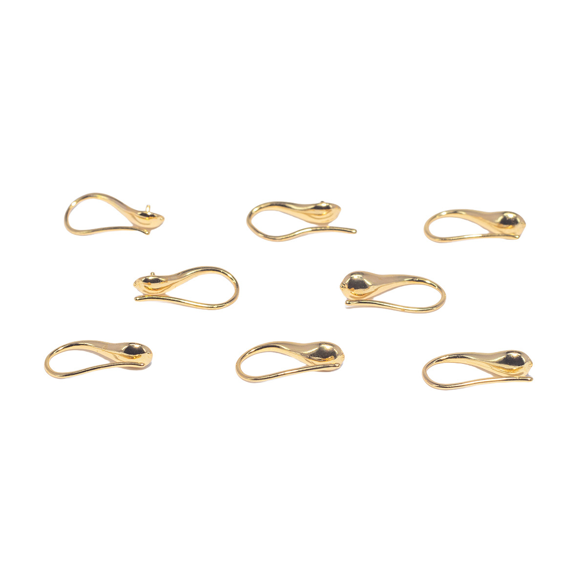 耳饰配件/耳饰金属配件/耳饰半成品/九字针耳钩/耳环铜配件白底实物图