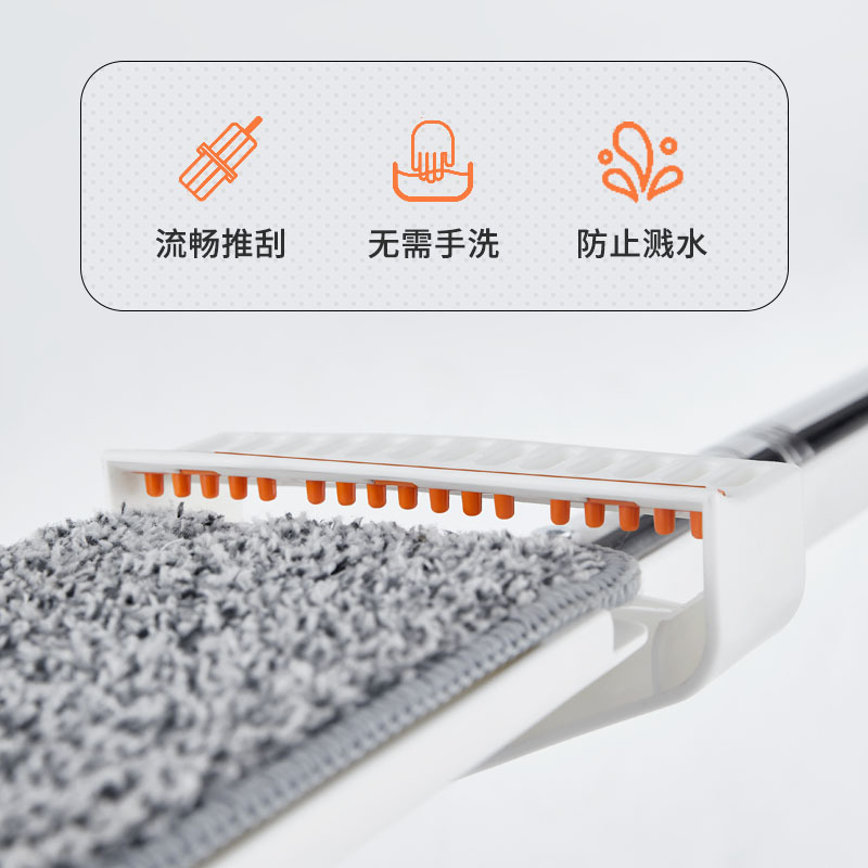 Flat Mop Household Hand Free Mop Dry And Wet Lazy Mop Flat Absorbent Mop Floor Mop Specification drawing