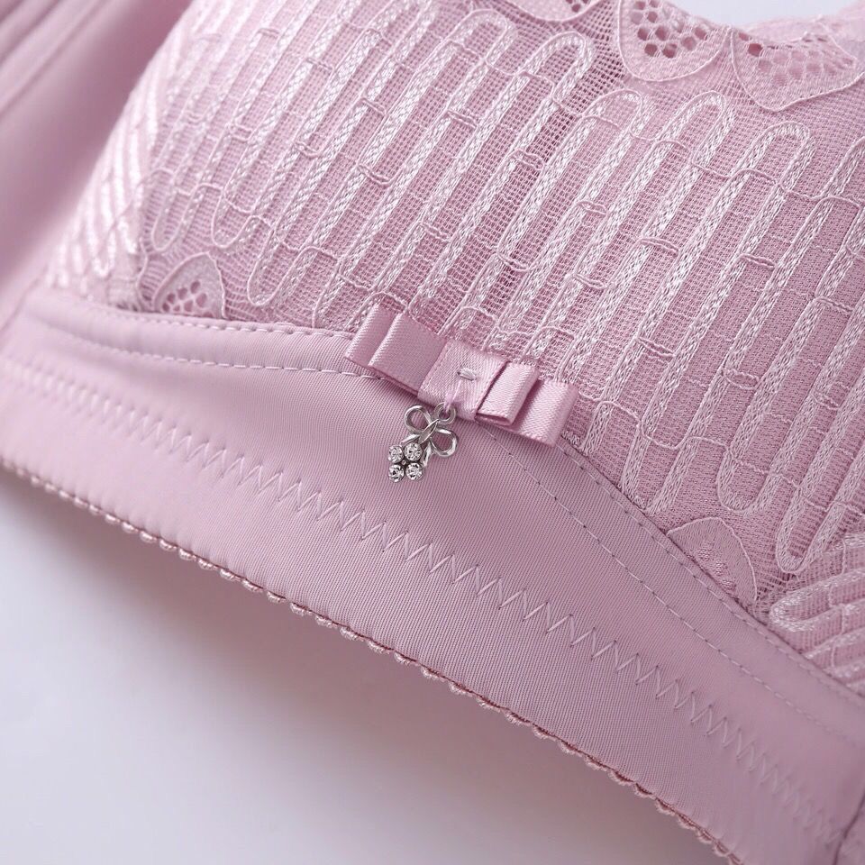 Cross-border export thin C-cup undergarments without steel rims, non-magnetic secondary breasts, anti-exposure inner text bras, gathering ladies in spring and summer details Picture