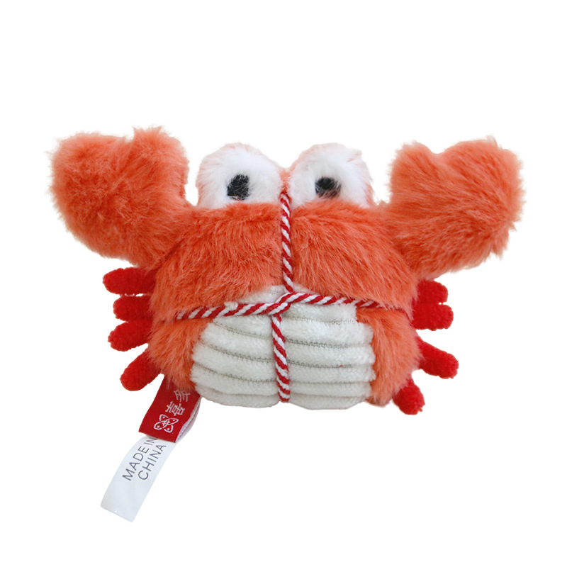 Gato gato juguete simulación cangrejo langosta muñeca de peluche interior catnip campana gatito juguetes para mascotas Item Picture