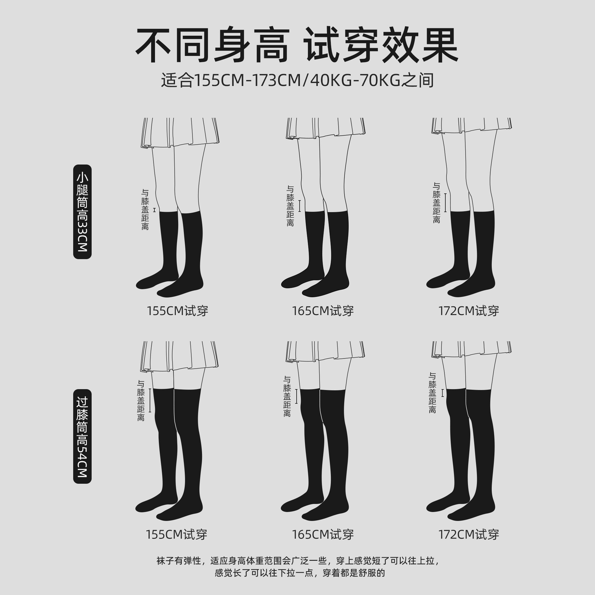 Sock stall, one-piece consignment, women's spring and summer mid-calf socks, JK versatile calf socks, pressure slimming leg stockings, over-the-knee socks, women's long socks wholesale, one-piece consignment details Picture
