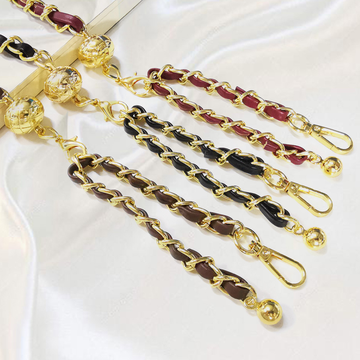 Bag Finished Chain Type Processing Custom Decorative Chain Diy Vertical Crossbody Strap Bag Chain Specification drawing