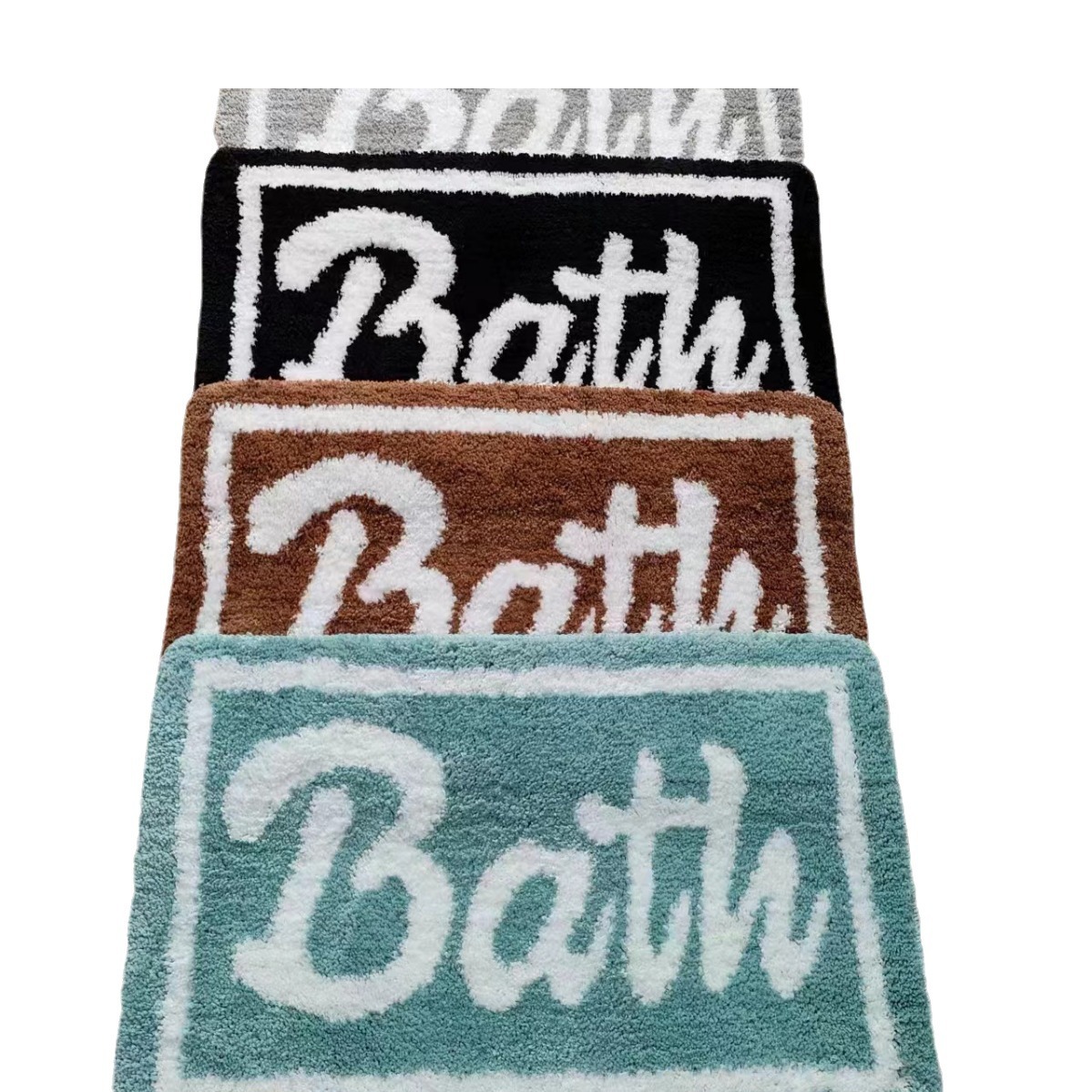 Factory direct sales, wholesale and export of bathroom and toilet door carpets, water-absorbing and anti-slip MATS, floor MATS and door MATS details Picture