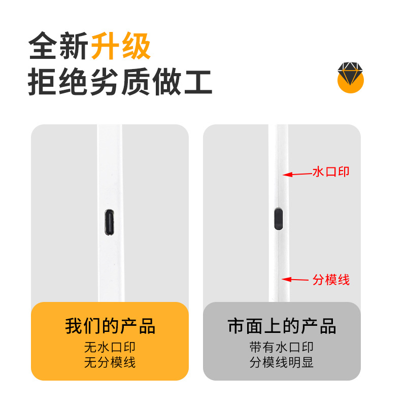 遮阳板补妆镜高清车载化妆镜充电美妆镜触摸调光镜三色光源镜现货细节图