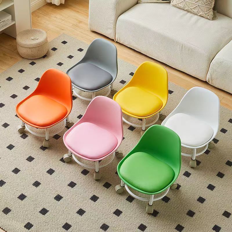 Stool Pulley Low Stool With Universal Wheel Toddler Stool Home Lazy Pulley Beauty Sewn Small Chair Bench Application Scenario