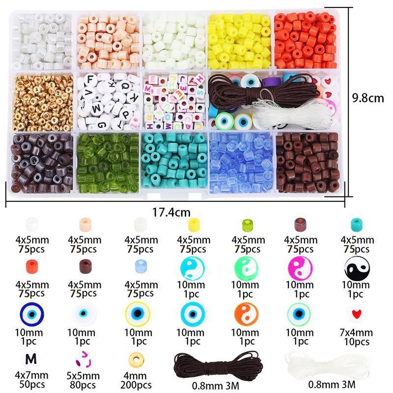 15 Gramme Beads Alphabet Beads Beaded Material Bag Handmade Diy Bracelet Making Jewelry Accessories Set Wholesale Manufacturers
