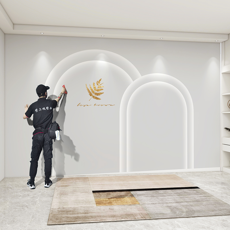 2025年3D立体墙纸女装直播间服装店高级感背景墙壁纸现代简约墙布详情28