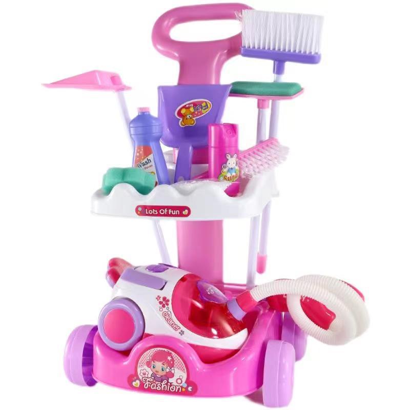 Children's Cleaning Toys Net Red Puzzle Simulation Vacuum Cleaner Set Every Baby Boy And Girl Gift Wholesale Huaixing 789 Item Picture