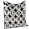 National trend A-class half-pile blanket cartoon puppy sofa blanket, winter soft thickened warm office nap blanket cover blanket Item Picture