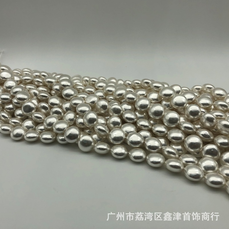 贝珠贝壳珠贝宝珠贝壳珍珠珍珠异形圆饼饰品配件珠子饰品diy