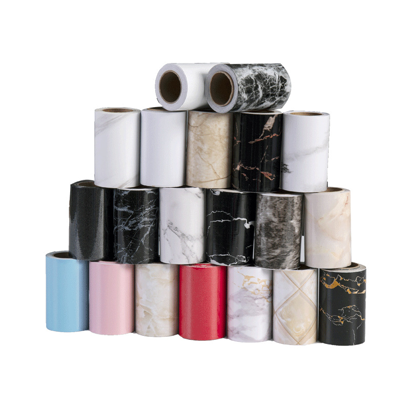 跨境自粘大理石踢脚线腰线窗台门框波导线装饰墙角线地板瓷砖贴纸