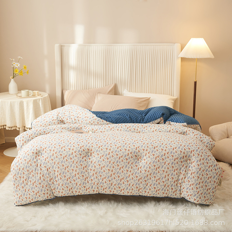 Class A Maternal And Child Knitted Cotton Bean Fleece Core Warm Soybean Fiber Is Wholesale Spring And Autumn Winter Gifts details Picture