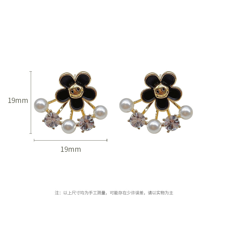 Obi new S925 silver needle sweet net red fashion temperament personality lady flowers senior wholesale earrings female Item Picture