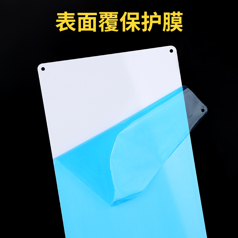 Manufacturer's blank board aluminum material white board, European and American retro decorative paintings, cross-border exclusive sale of aluminum plate wall signs, murals and hanging decorations Application Scenario
