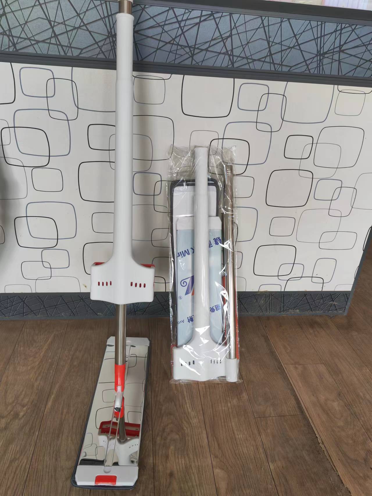 Hand-free flat mop, hand-free mop cloth, household wooden floor, tile dry and wet dual-purpose flat mop for lazy people Application Scenario