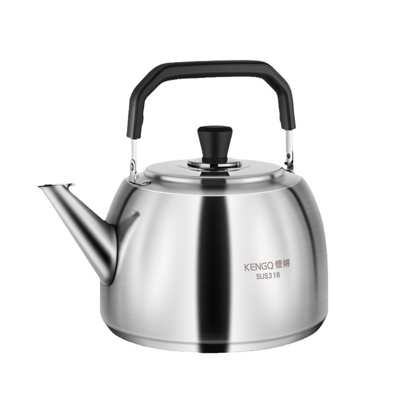 Sonorous 316 Stainless Steel Kettle Thickened Whistle Large Capacity Gas Household Kettle Open Fire Induction Cooker Kettle Item Picture