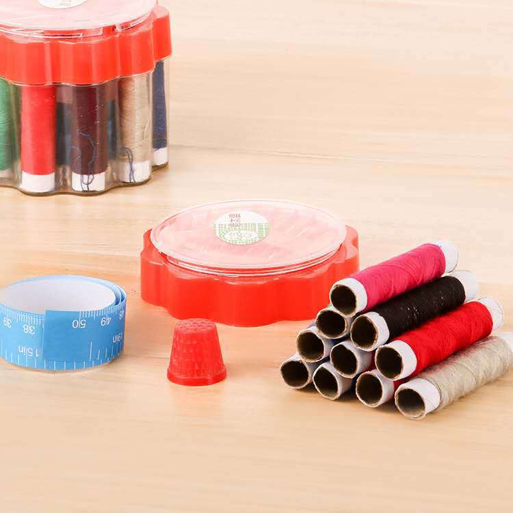 2 Yuan Shop Needle Box Hand Sewing Needle Kit Needle And Thread Treasure Box Free Tape Gauge Thimble Manufacturers Wholesale details Picture