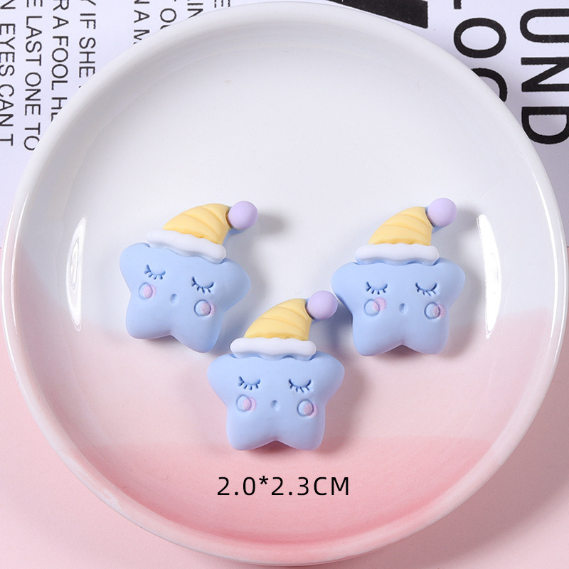 2021 New style Star Moon Rainbow Resin jewelry Accessories diy Handmade material Kit Phone Case Decorative patches Application Scenario