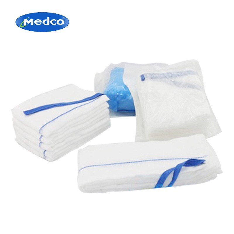 Disposable medical hemostatic abdominal pads, gauze pads, breathable sterilized cotton gauze pads and medical abdominal pads exclusively for foreign trade