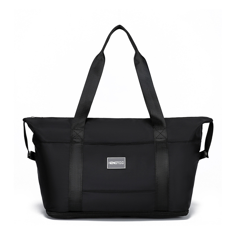 Multi-Functional Travel Bag Fashion Color Contrast Large Capacity Portable Korean Version Foldable Storage Waiting For Delivery Storage Bag Student Bag Item Picture